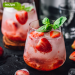 Strawberry Lemon Balm & Basil Syrup