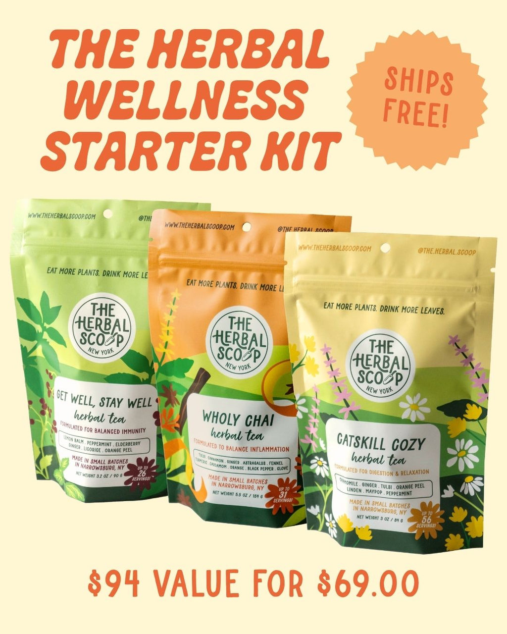The Herbal Wellness Starter Kit + Free Infuser – The Herbal Scoop
