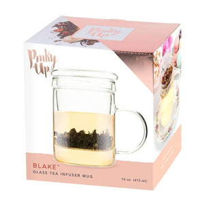 Blake™ Glass Loose Leaf Tea Infuser Mug w/Lid
